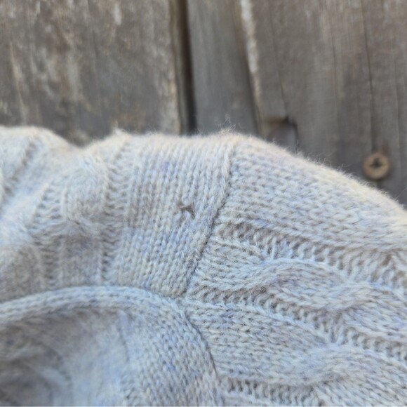 JACK WILLS Vintage Pullover Gray Pure Merino Wool Knit Sweater Women's Size 2 - Picture 7 of 7